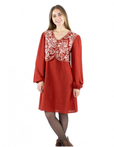 Robe courte boléro à motif