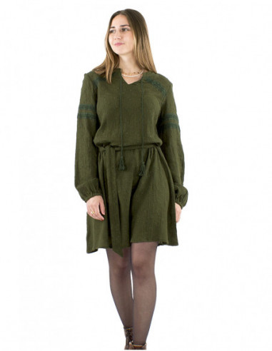 Robe bohème broderie anglaise