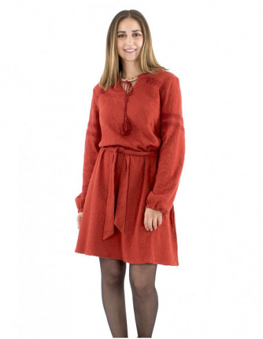 Robe bohème broderie anglaise