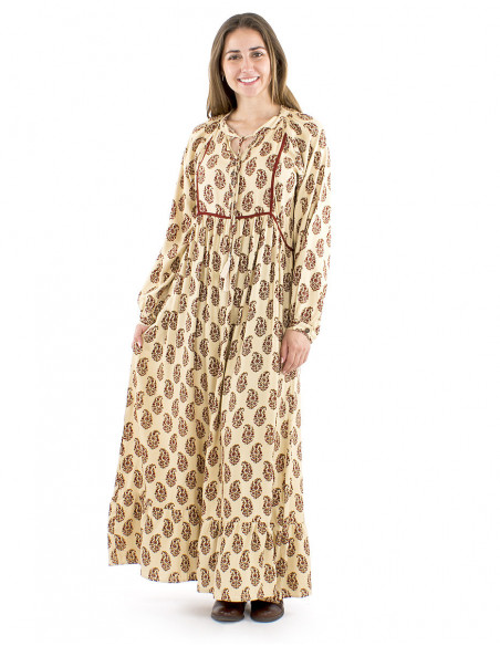 Long ethnic bohemian dress
