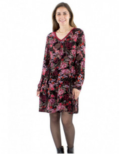 Robe courte bohème fleurie ample 2