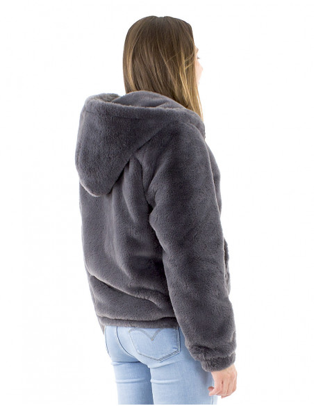 Short faux fur jacket
