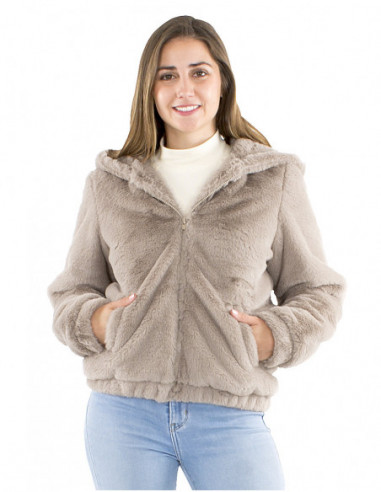 Short faux fur jacket