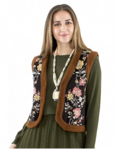 Sleeveless bohemian jacket