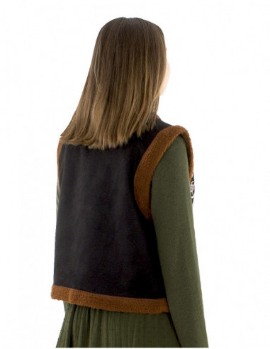 Sleeveless bohemian jacket