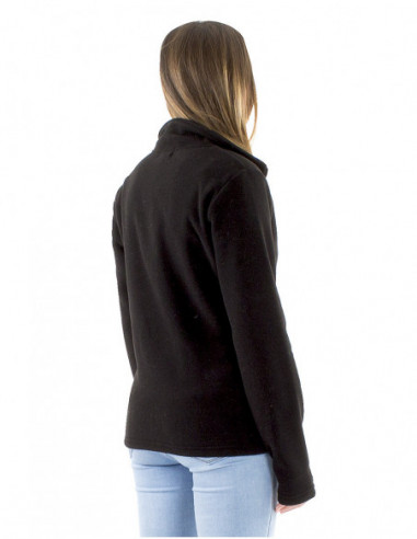 Floral embroidered fleece jacket