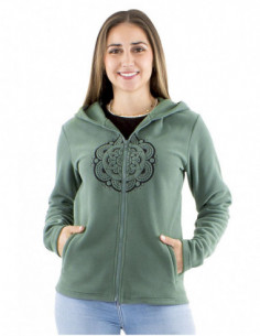 Veste polaire courte mandala