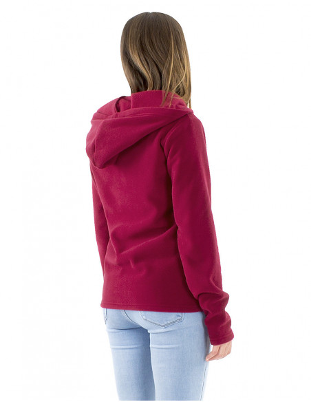 Short mandala fleece jacket