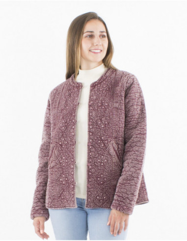 Veste matelassée miroirs brodés