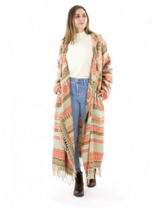 Long jacket with ethnic... 2