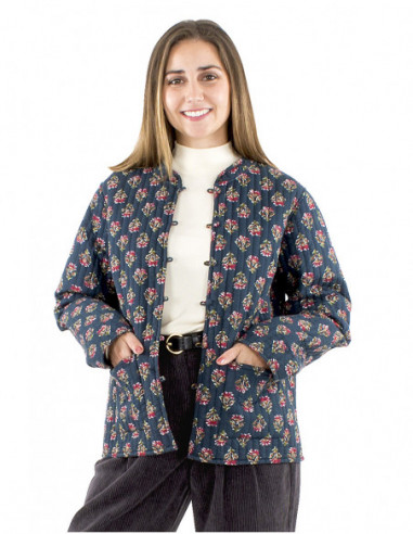 Reversible bohemian quilted jacket