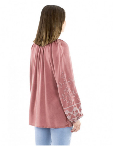 Oriental ethnic style blouse