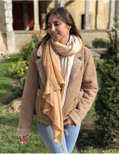 Foulard uni léger oversize