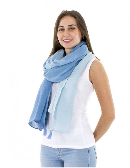 Foulard uni léger oversize