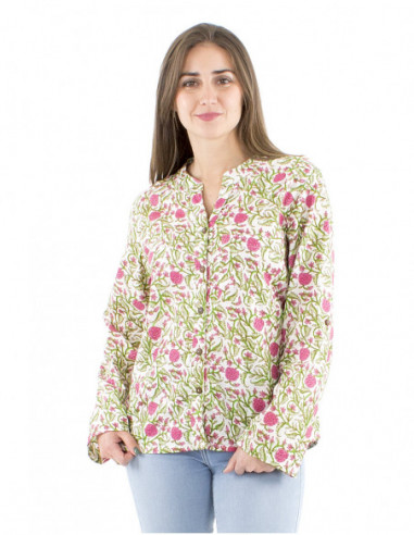 Chemisier femme coton bohème coloré