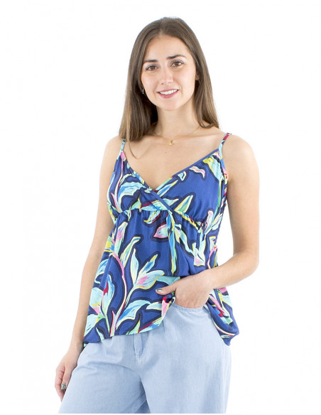 Boho colorful top with straps