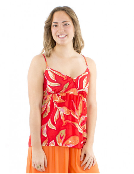 Boho colorful top with straps