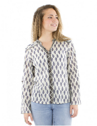 Ethnic cotton blouse indian pattern