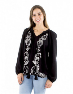 Long sleeves boho blouse...