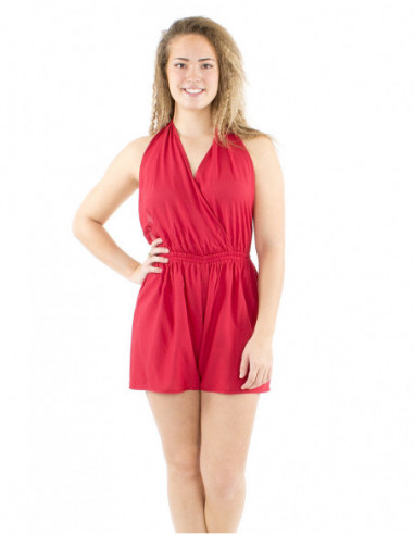 Combishort fluide à nouer dans le dos