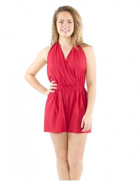 Combishort fluide à nouer dans le dos