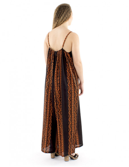 Cotton summer overall ethnic pattern