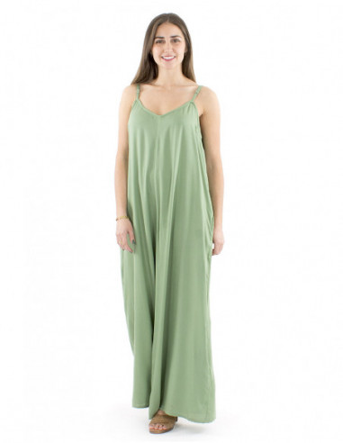 Chic overall with straps and pockets