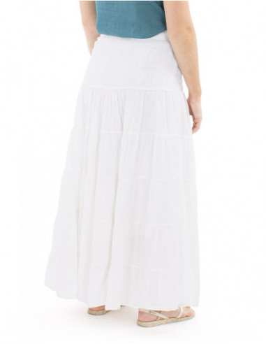 Jupe longue bohème romantique coton