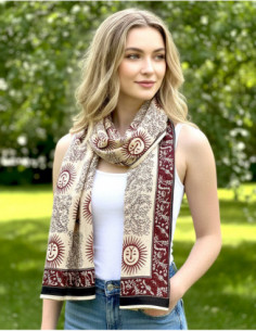 Foulard bohème motif ethnique
