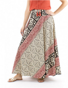 Afrohemian cotton skirt...