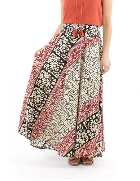Jupe longue coton style afro bohème