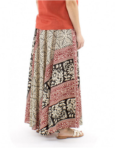 Jupe longue coton style afro bohème