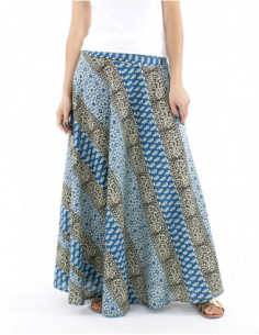 Jupe longue coton style africain