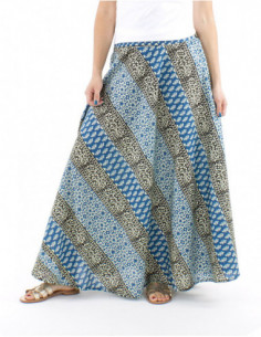 Jupe longue coton style africain 2
