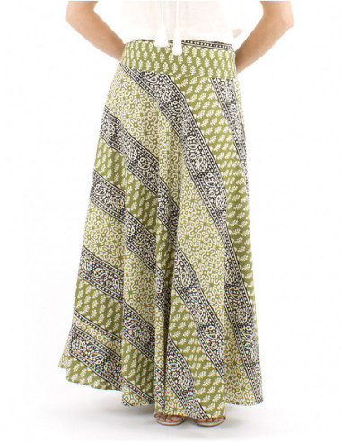 Jupe longue coton style africain
