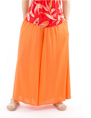 Pantalon extra large uni confortable