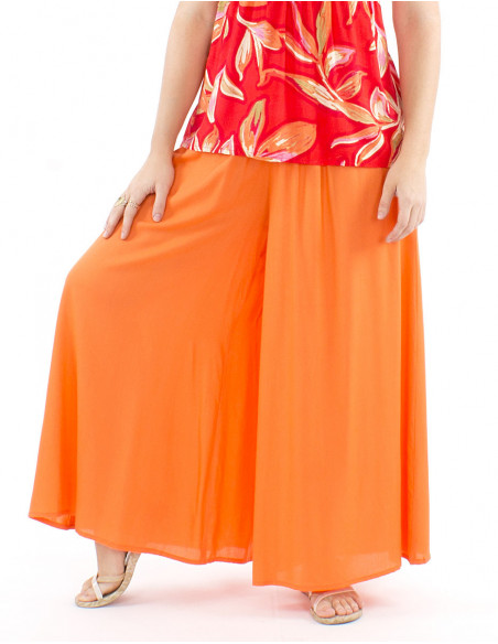 Pantalon extra large uni confortable