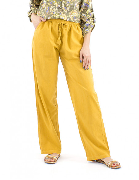 Pantalon bohème chic 100% coton