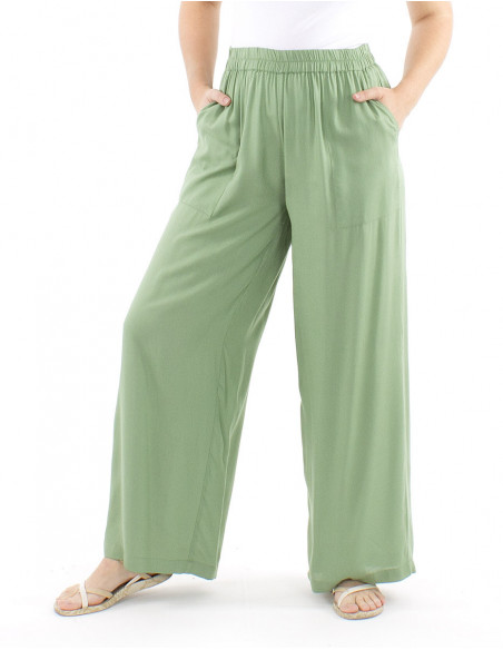 Oversized pants plain fabric