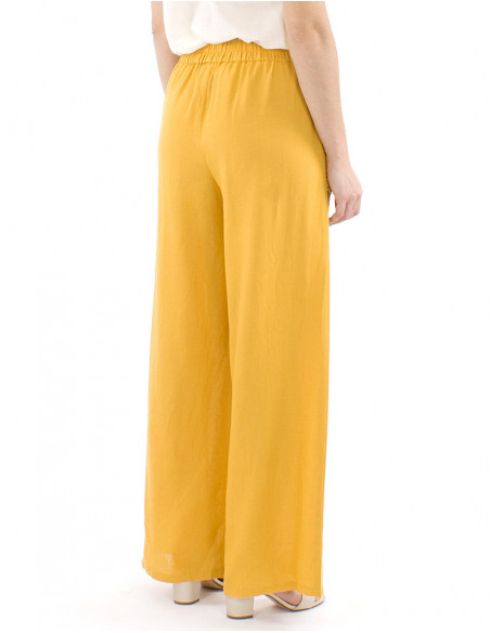 Pantalon bohème chic avec dentelle