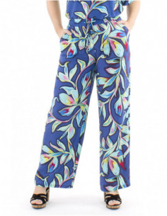 Pantalon palazzo motif original fleuri