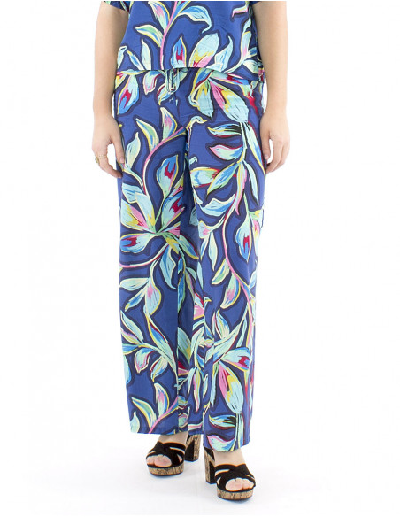 Palazzo fluid pants boho original print