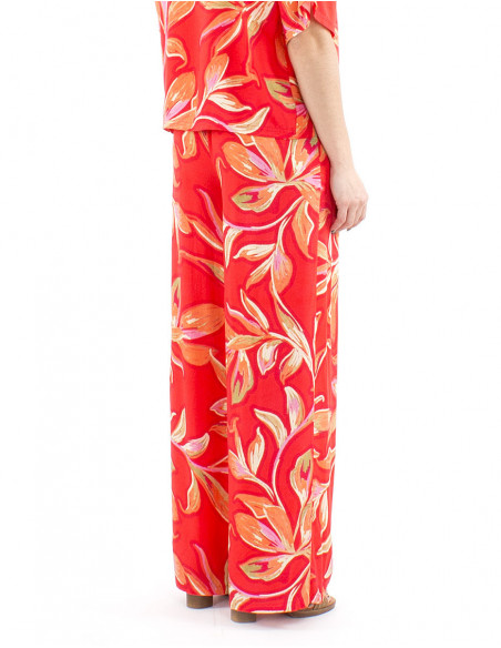 Palazzo fluid pants boho original print