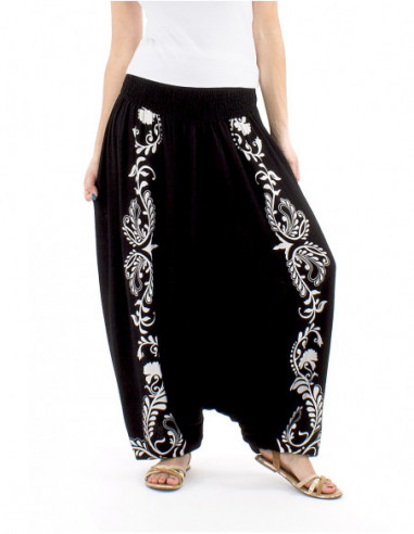 Harem pants gypsie mood black and white