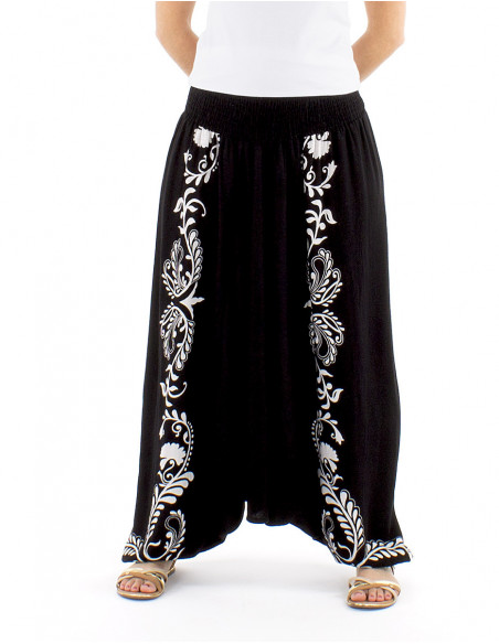 Harem pants gypsie mood black and white