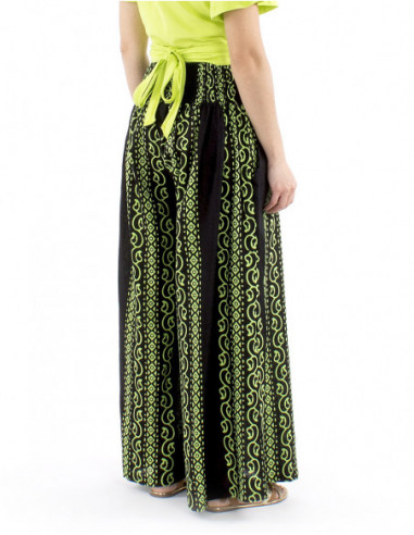 Oversized cotton pants afrohemian style