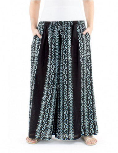 Pantalon coton extra large été mode ethnique
