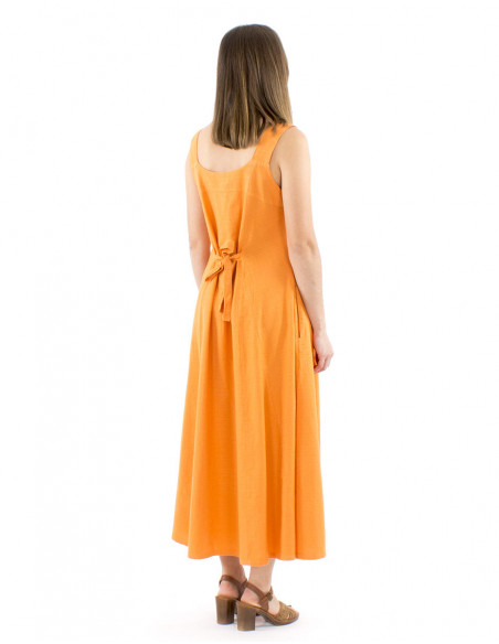 Robe longue élégante 100% coton