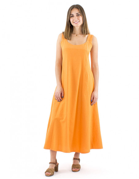 Robe longue élégante 100% coton