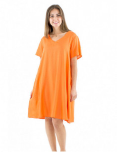 Robe courte tombé fluide coupe ample 2